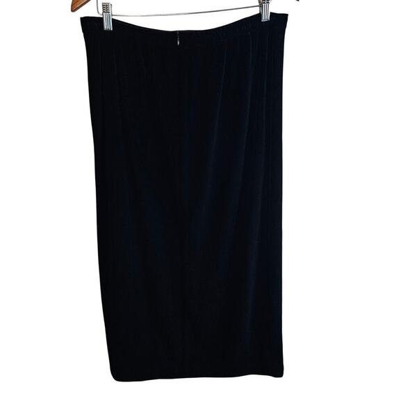 Another Thyme Vintage Velvet Skirt Womens Size 12 Black 90s Maxi Whimysgoth - Picture 5 of 9